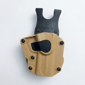 PORTA PISTOLA UNIVERSAL OCRE AJUSTE BAJO-MILFORT